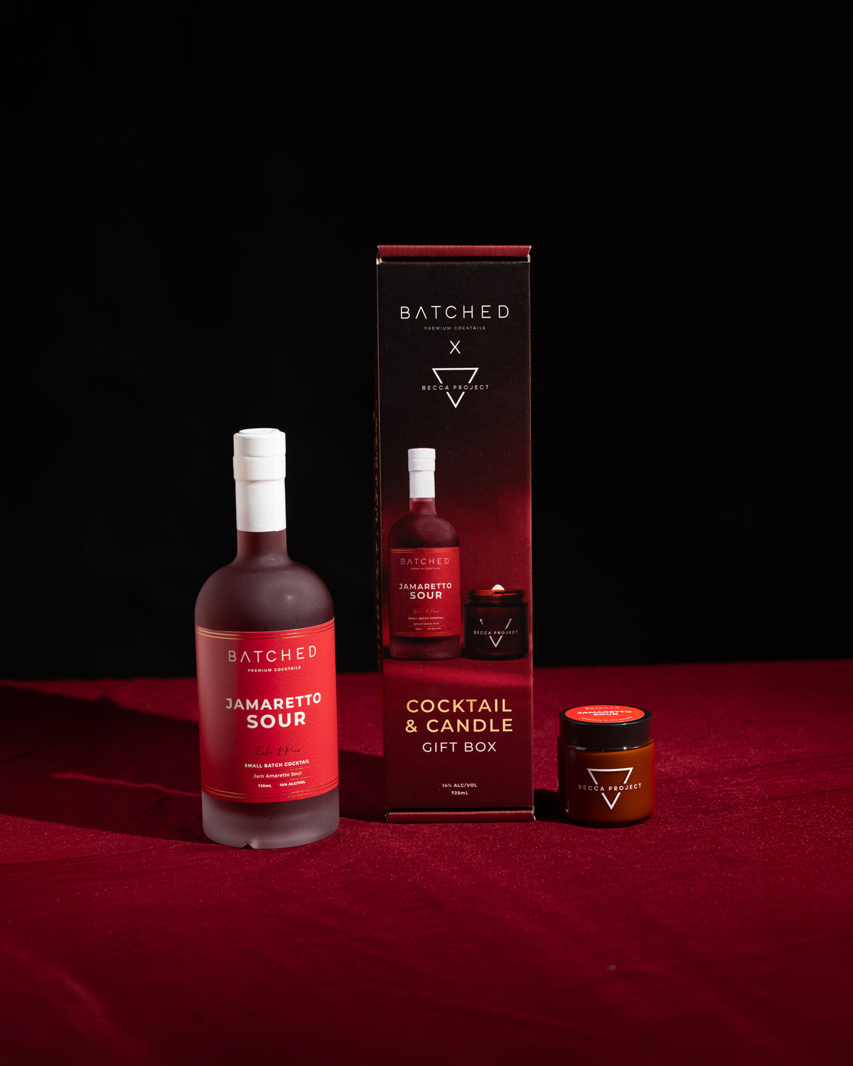 BATCHED Jamaretto Sour Cocktail & Candle Gift Set