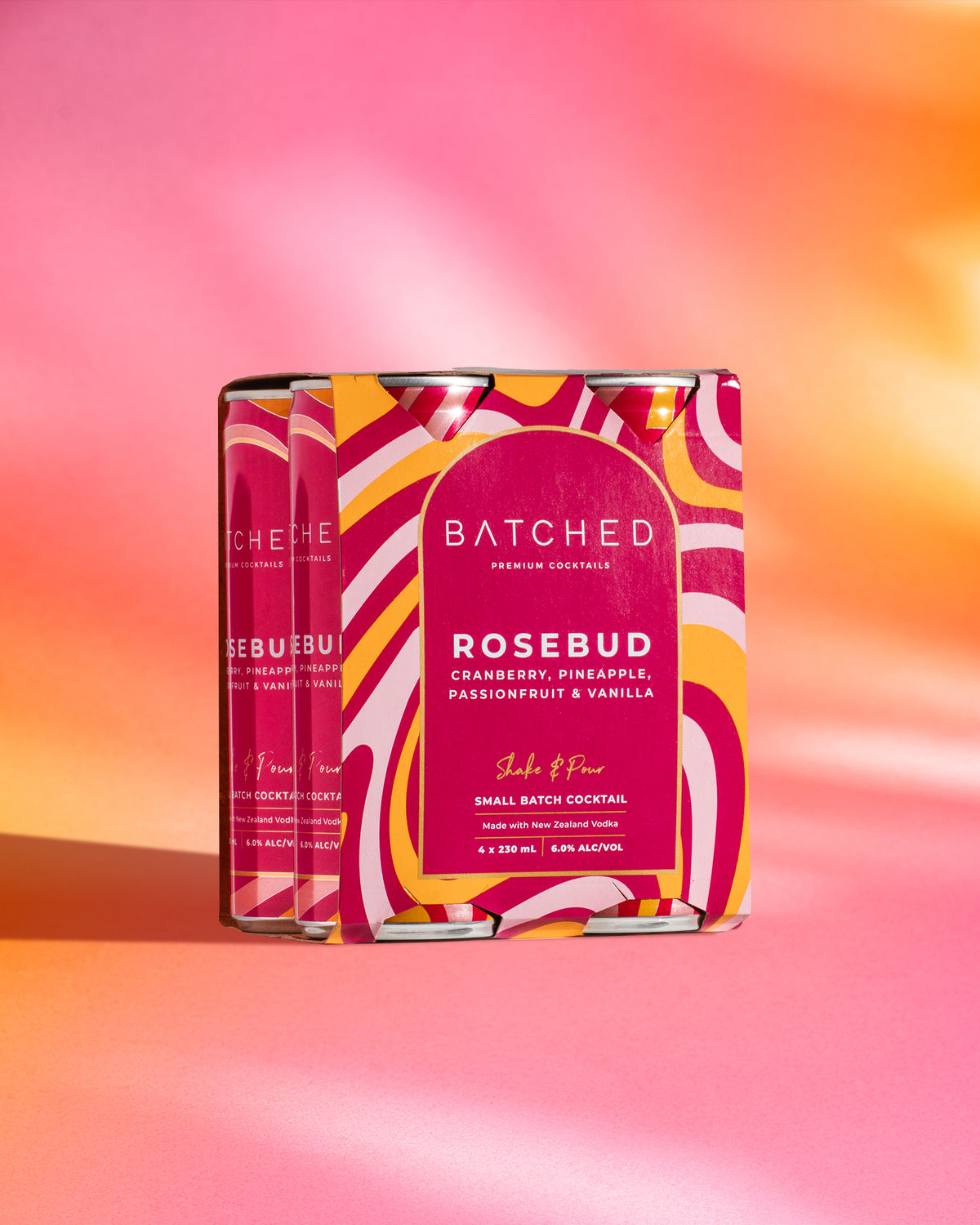 BATCHED Rosebud 4 Pack Cans - Premium Liquor New Zealand
