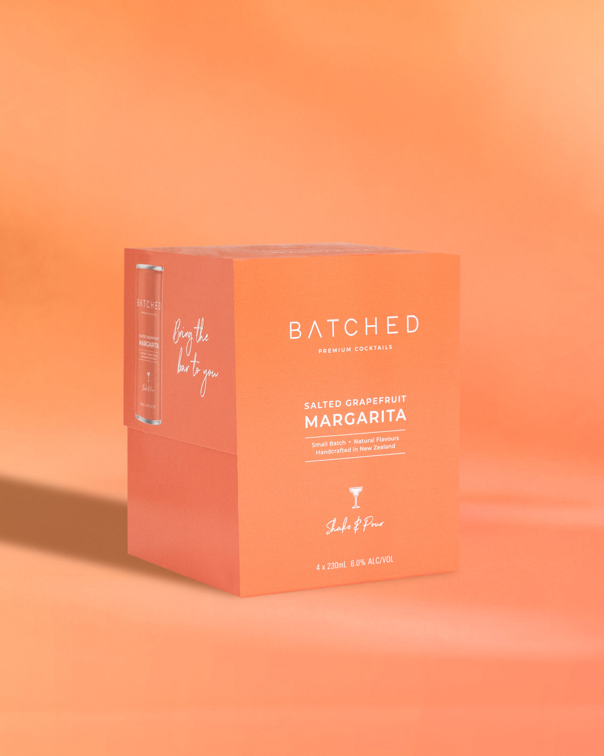 BATCHED Salted Grapefruit Margarita 4 Pack Cans
