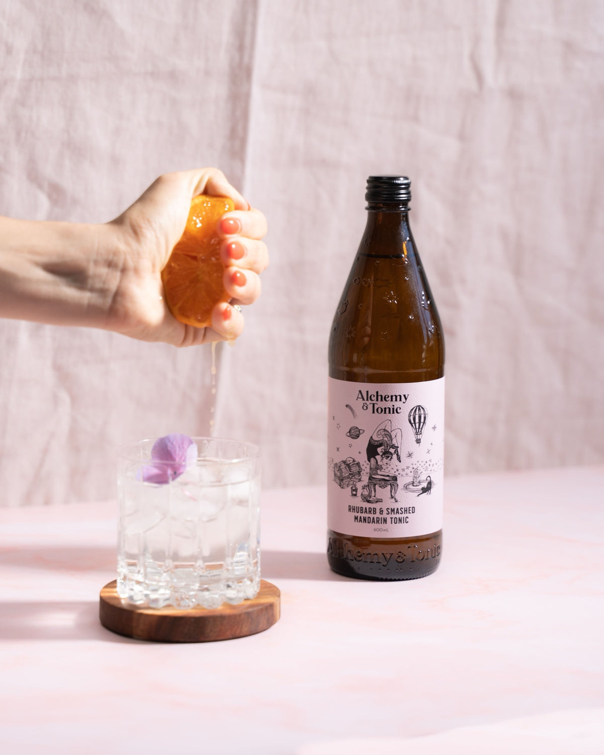 Alchemy & Tonic - Rhubarb & Smashed Mandarin Tonic Water — image 2 | Premium Liquor NZ