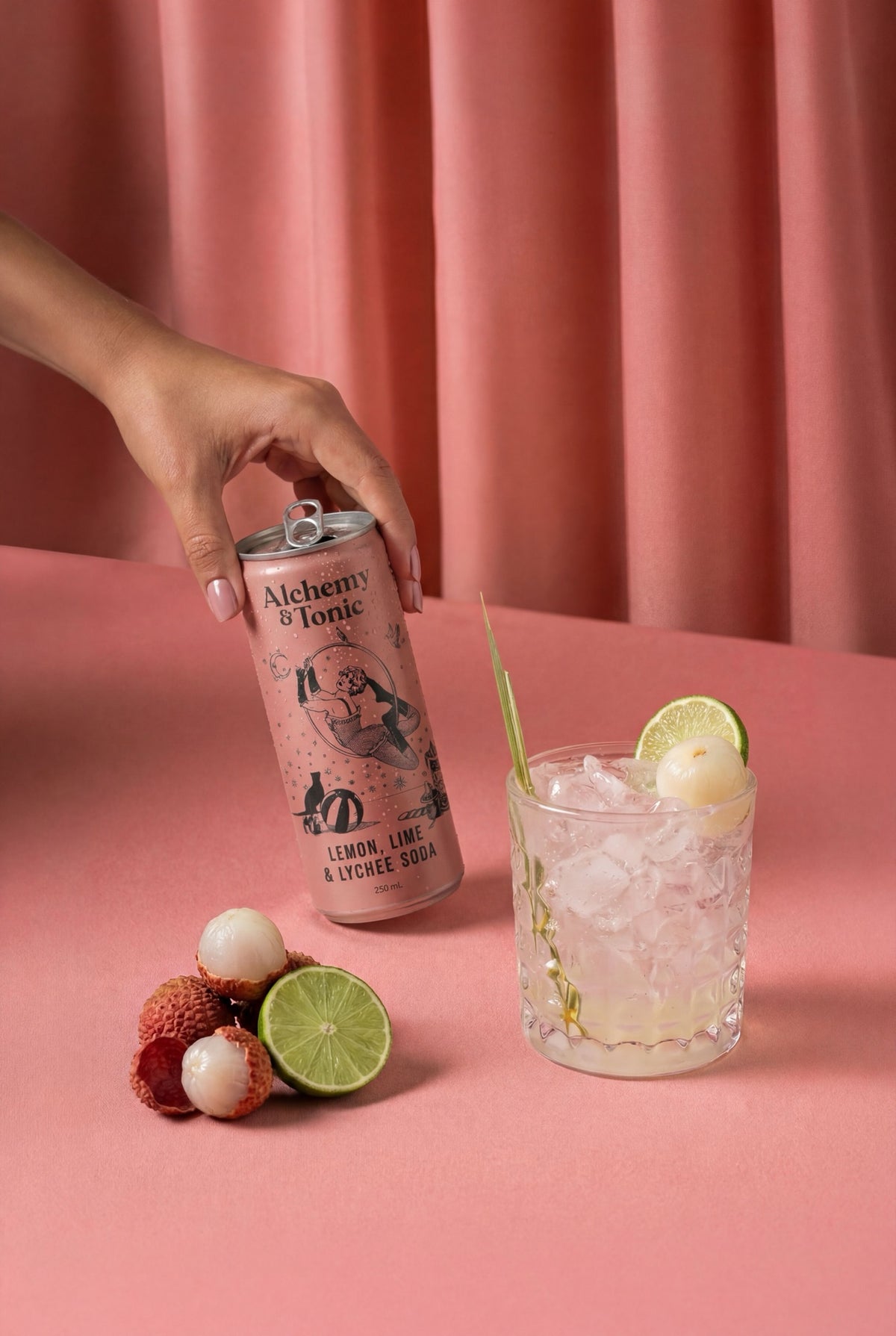 Alchemy & Tonic - Lemon, Lime & Lychee Soda — image 2 | Premium Liquor NZ