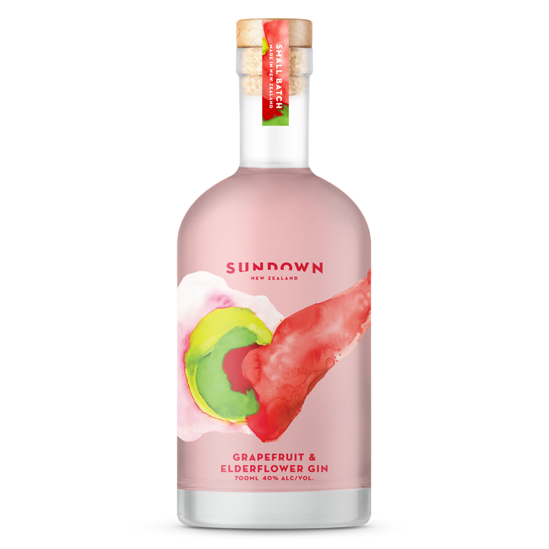 Sundown Grapefruit & Elderflower Gin - Premium Liquor New Zealand