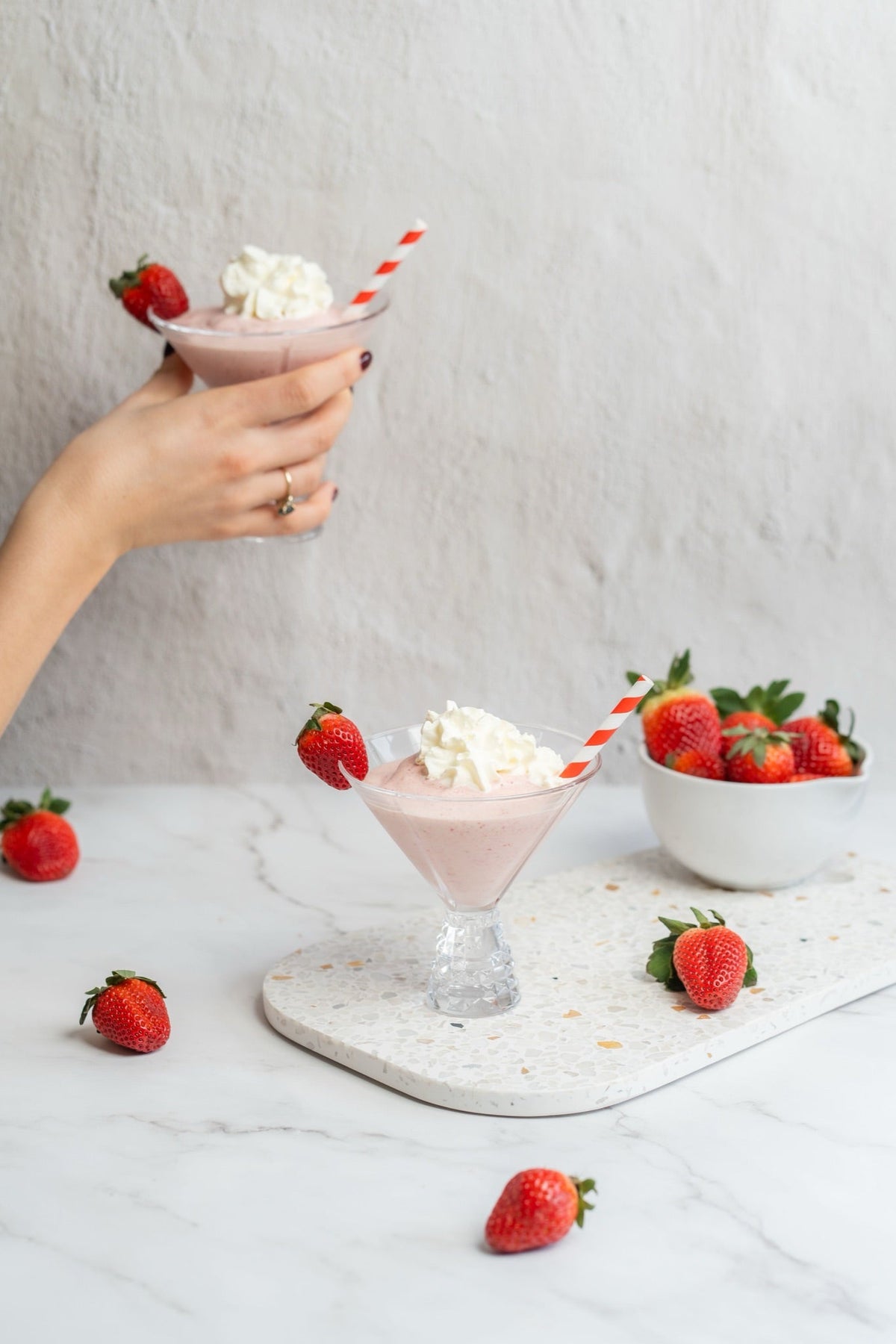 Strawberries and Cream cocktail