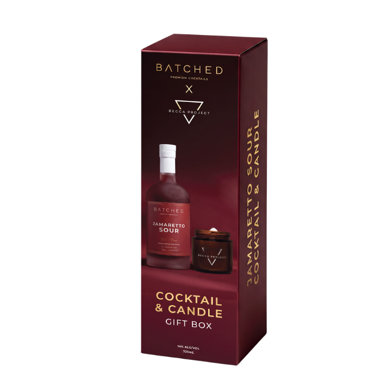 BATCHED Jamaretto Sour Cocktail & Candle Giftbox