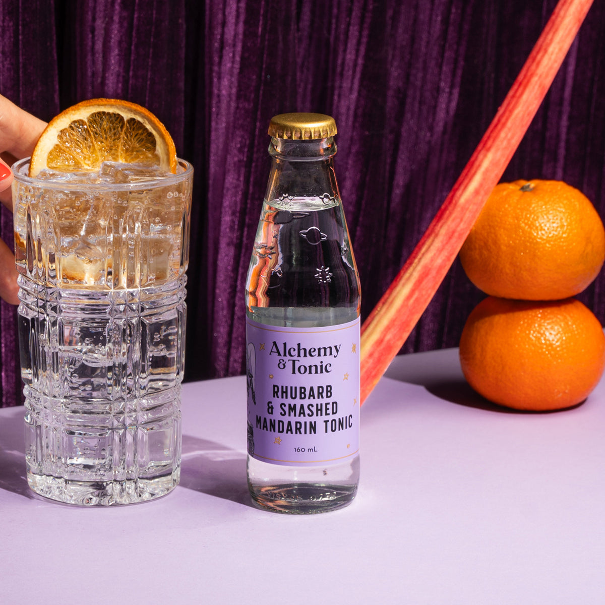 Alchemy & Tonic 160ml - Rhubarb & Smashed Mandarin Tonic