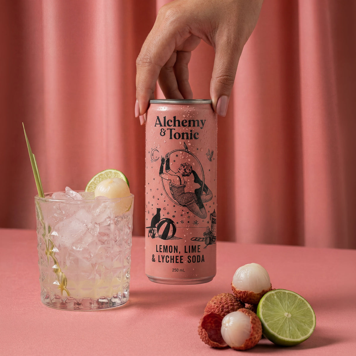 Alchemy & Tonic - Lemon, Lime & Lychee Soda
