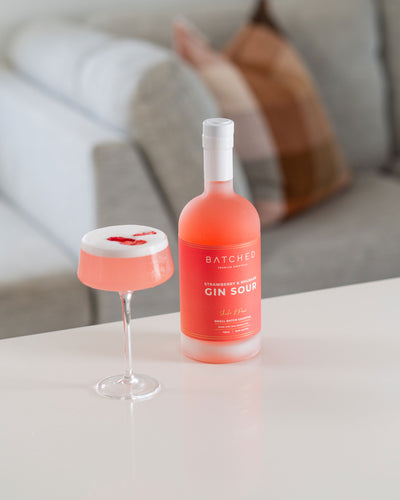 BATCHED Gin Sour - Strawberry & Rhubarb