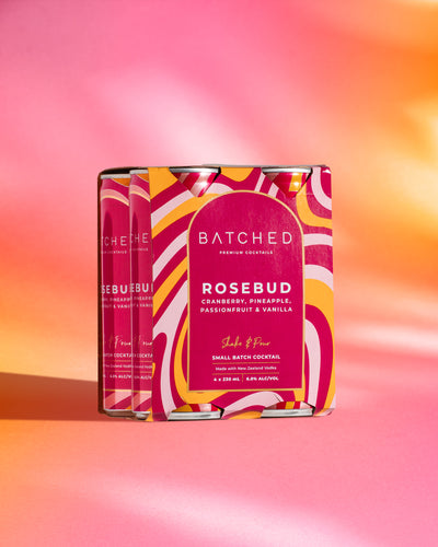 BATCHED Rosebud 4 Pack Cans - Premium Liquor New Zealand