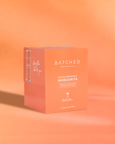 BATCHED Salted Grapefruit Margarita 4 Pack Cans