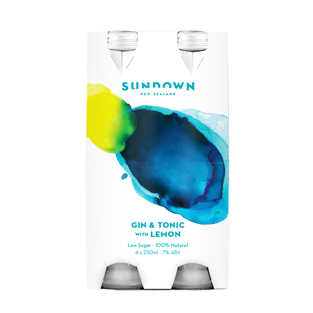 Sundown Gin & Tonic with Lemon - Premium Liquor New Zealand