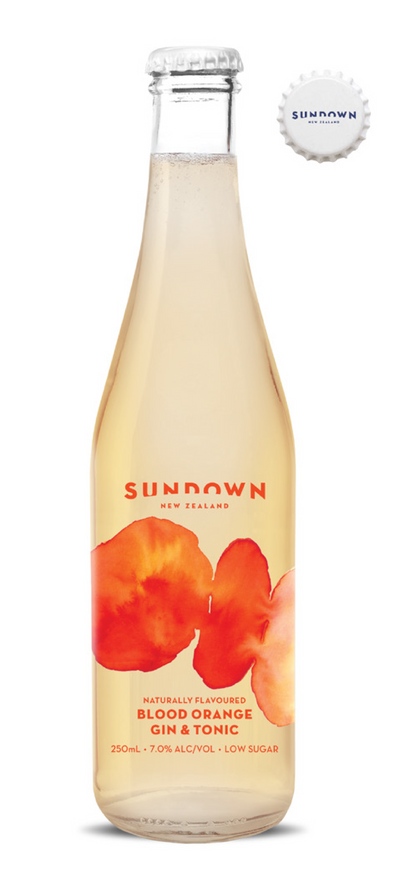 Sundown Blood Orange Gin & Tonic - Premium Liquor New Zealand