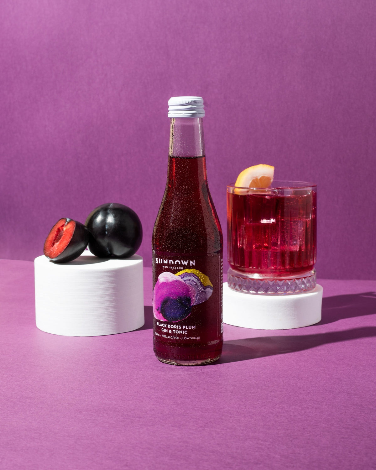 Sundown Black Doris Plum Gin & Tonic — image 6 | Premium Liquor NZ