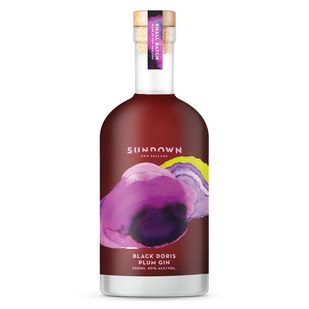 Sundown Black Doris Plum Gin - Premium Liquor New Zealand