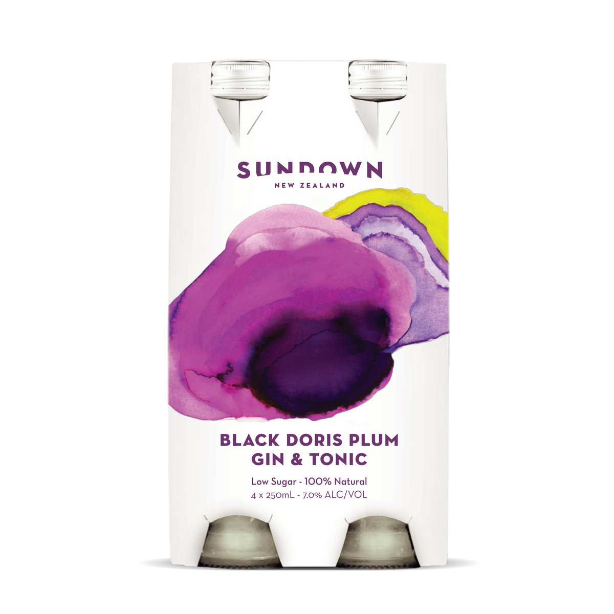 Sundown Black Doris Plum Gin & Tonic - Premium Liquor New Zealand