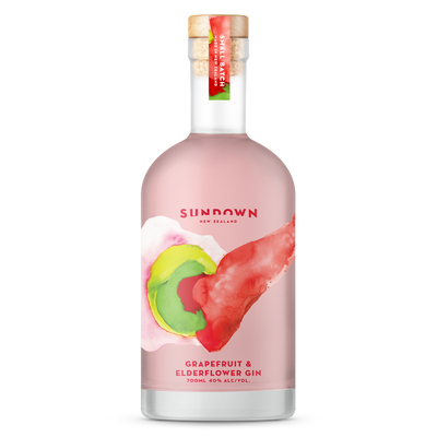 Sundown Grapefruit & Elderflower Gin - Premium Liquor New Zealand