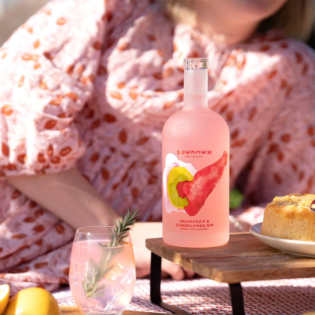 Sundown Grapefruit & Elderflower Gin - Premium Liquor New Zealand